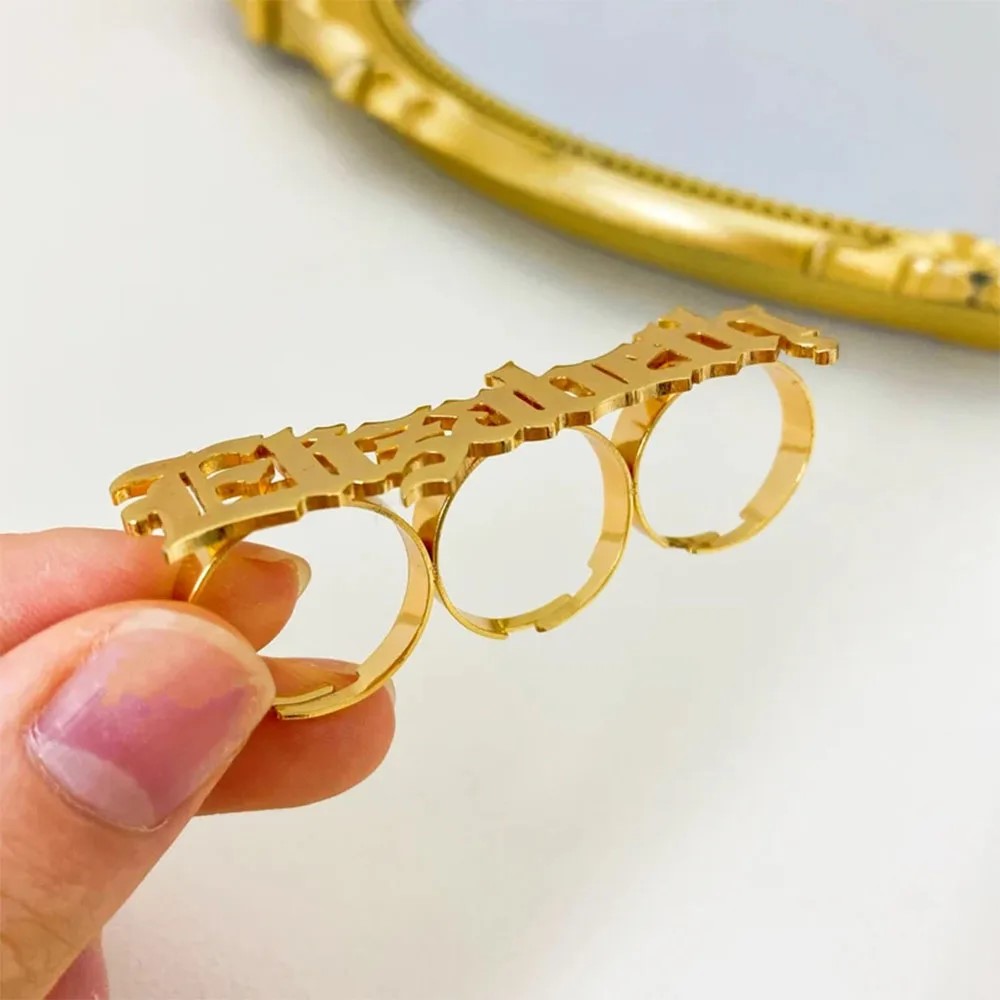Benutzerdefinierter Namensring – Initial Ring Custom Bewertung und Preis